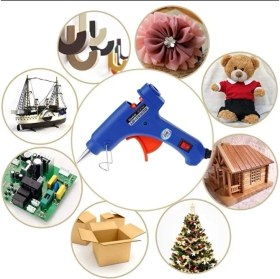 Resim BarkoFix 60 W Profesyonel Sıcak Silikon Tabancası 10'lu Silikon Çubuk 