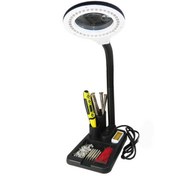 Resim -esnek 5x /10x,40 Led Işıklı Büyüteç ,lamba Büyüteç Okuma, Çalışma Lehim Masa Lambası A808 