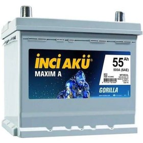 Resim İnci 12V 55 Ah Dar Japon Tip Akü (Honda Cıvıc) 