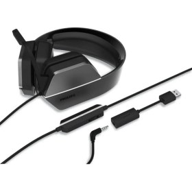 Resim Philips TAG4106BK/00 7.1 Surround Kablolu Mikrofonlu Oyuncu Kulaklığı 