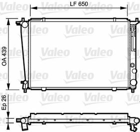 Resim RADYATÖR STAREX 00-04 2.5TD AC KLİMASIZ MEK 650x438x26 