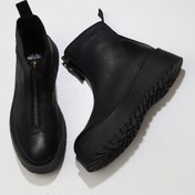 Resim Bueno Shoes Siyah Deri Kadın Dolgu Topuklu Bot 01wv1309 