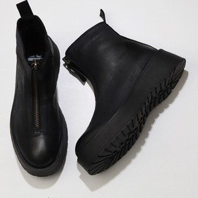 Resim Bueno Shoes Siyah Deri Kadın Dolgu Topuklu Bot 01wv1309 