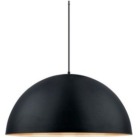 Resim Riolight Retro Siyah Içi Gold Tekli Metal Sarkıt Avize Çap: 30Cm (542758952) 