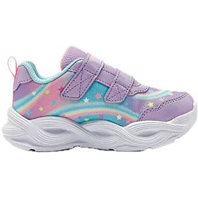 Resim Skechers Twisty Glow Kız Çocuk Mor Günlük Ayakkabı 