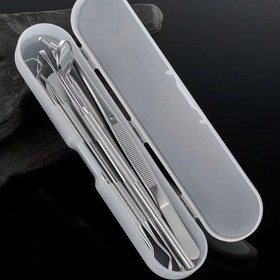 Resim 6'lı Paslanmaz Çelik Diş Temizleme Aleti Seti, Tekrar Kullanılabilir Yetişkin Diş Bakım Seti Erkekler ve Kadınlar için, Taşınabilir Temizleyici ve Tartar Kazıyıcı Saklama Kutulu, Ev ve Evcil Hayvan Diş Bakımı, Kalın Tırnaklar için Tırnak Makası, Kadınlar için Tırnak Makası, Tırnak Makası Seti, Diş Temizleme Seti/Aracı, Diş Fırçası, Gingivitis Temizleyici 