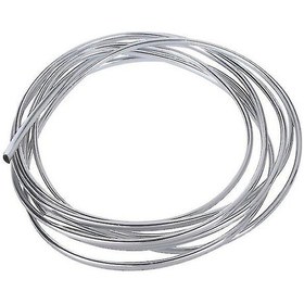 Resim Mufunye 3m X 6mm Krom Trim Şeridi Tampon Hava Menfezi Izgarası Anahtarı Jant Kalıbı "u" Stili 