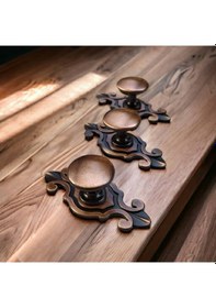 Resim Bakır Renk Yaprak Tasarım Düğme Çekmece Ve Dolap Kulpu 