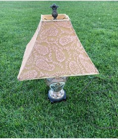 Resim Kuş Motifli Porselen Abajur 70 CM 