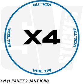 Resim Volta Motosiklet Jant Şeridi 32'li Set Sticker Etiket Modeli Diğer 