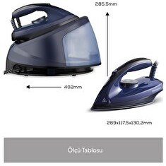Resim Homend Steamwork 1168H Lacivert Buhar Kazanlı Ütü 