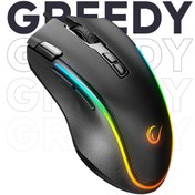 Resim Rampage SMX-G72 GREEDY 8 Tuşlu Double Click Real RGB Ledli Makrolu 4800dpi Gaming Oyuncu Mouse Rampage