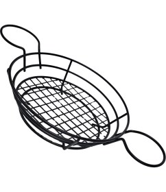 Resim Sunstar Tekmarked Metal Sosluklu Ekmek, Hamburger ve Patates Kızartması Sunum Sepeti 