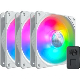 Resim Coolermaster Masterfan Sickleflow White 120MM Argb Ledli 3X120MM Kasa Fan Kiti MFX-B2DW-183PA-R1 