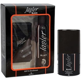 Resim Jagler Black Erkek Parfüm EDT 90 ML + Deodorant 150 ML + Roll-on 50 ML 3'lü Set 
