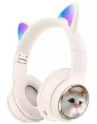 Resim Subzero SW90 Renkli Kedi Kulaklı Bluetooth Kulaklık | LED Işıklı, Kablosuz, Eğlenceli Tasarım 