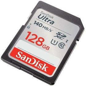Resim SanDisk Ultra SDSDUNB-128G-GN6IN 128 GB SDHC/SDXC Class 10 UHS-I Hafıza Kartı 