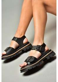 Resim Fox Shoes S996074009 Siyah Kadın Sandalet Siyah 
