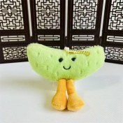 Resim OEMG Yeni 1 Adet Dört Inç Iyi Şanslar Karikatür Peluş Oyuncak Bebek Anahtarlık Sevimli Bebek Anahtar Küçük Kolye Seti (Yurt Dışından) 