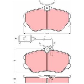 Resim Esse Oto - Alfa Romeo 164 1987 - 1998 Fren Balatası Ön 97-00 Trw Gdb864 60760121 
