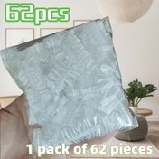 Resim 62 Parça Tek Kullanımlık Kulak Koruma Seti, Şeffaf Saç Boyama ve Duş Bone Kapağı, Kuaför Aksesuarları, Salon Malzemeleri, Hafif Kaplama, Rahat Oturuşlu, Dayanıklı Plastik, Saç Bakım Araçları, Saç Boya Kalkanı, Güzellik Tutkunları İçin Temel Ekipmanlar 