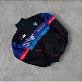 Resim Lushen BMW Retro Motorcu Yağmurluk Rüzgarlık İnce Ceket 