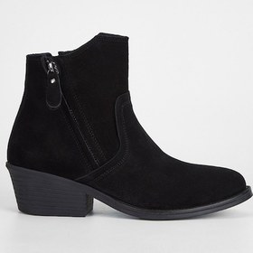 Resim Valmenti Kadın Siyah Süet Hakiki Deri Casual Bot 231 2064 Bn Bot Sk23/24 Siyah 