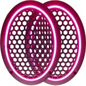 Resim L-Sound Neon Işıklı (6x9) Inç Kaliteli Plastik Hoparlör ve Midrange Kapağı - 2 Adet - Pembe 