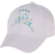 Resim Kitti Kız Bebek 1-3 Yaş Yazlık Siperli Wonderland Pamuklu Şapka 48 Cm 