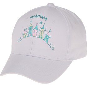 Resim Kitti Kız Bebek 1-3 Yaş Yazlık Siperli Wonderland Pamuklu Şapka 48 Cm 