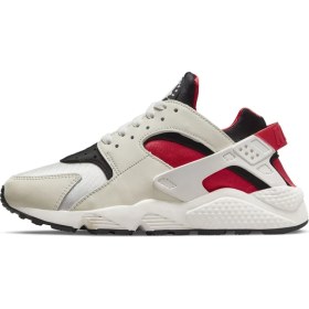 Resim Nike Air Huarache Sneaker Unisex Gerçek Deri Tekstil Beyaz Spor Ayakkabı 