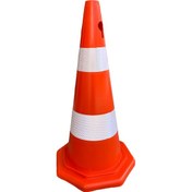 Resim 73cm PVC TRAFİK KONİSİ - ÇİFT REFLEKTİFLİ 