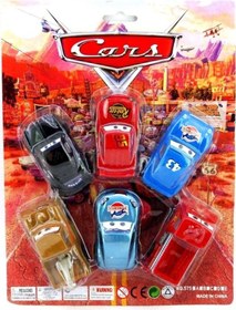 Resim Oyuncak Şimşek Mcqueen Araba Seti 6'lı Çek Bırak Cars Oyuncak 