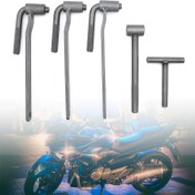 Resim 5 adet Vana Ayar Aracı Seti Motosiklet Motoru Vana Vidası Anahtarı Seti 8Mm/9Mm/10Mm Altıgen 3 L-Tipi Vana Vida Anahtarları ve 2 T-Tipi Anahtarlar 