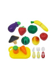 Resim Birlik Oyuncak Kesilebilen Meyve Sebze Kesme Evcilik Seti 22Parça 
