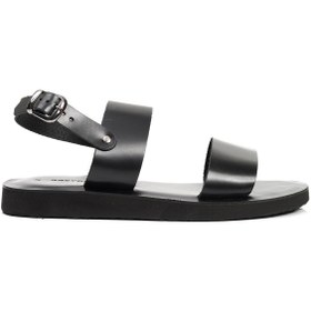 Resim Greyder Erkek Siyah Hakiki Deri Sandalet 3y1cs62622 