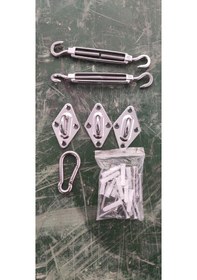 Resim Samdoo 304 Paslanmaz Çelik Bahçe Güneşlik Eşyası, Dış Mekan Güneş Engelleyici Triangular Tente Aksesuarı, Dayanıklı Ve Su Geçirmez 