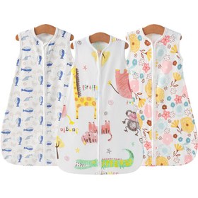 Resim Newborn Summer Vest Sleeping Bag Baby Anti-kick Quilt - Golden LION / Small Size About 63cm 