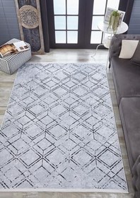Resim Rust Lila Modern Pamuk Makine Halısı 80x500 