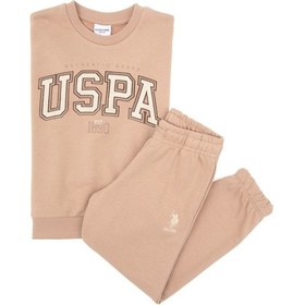 Resim U.s. Polo Assn. Kız Çocuk Camel Pijama Takım 50318957-vr015 Camel 