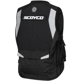 Resim Ebakbak Motosiklet Reflektörlü Yelek Gece Gündüz Farkındalık Yeleği Siyah 