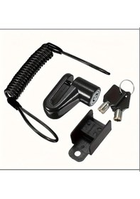 Resim Motorsiklet Scooter Bisiklet Tekerlek Elektrikli Araç Disk Kilidi Güvenlik Kiliti Çok Renkli 