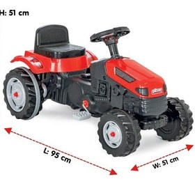 Resim Active Pedallı Yeşil Traktör 