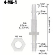 Resim Motion003 5 Adet M6-m10 Pp Vida Bağlantı Somunu Akvaryum Teras Bağlantıları 
