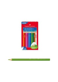 Resim Faber Castel Jumbo Üçgen Kuru Boya Kalemi 12 Renk Karton Kutu 