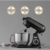 Resim Karaca Chef Döküm Stand 1800W 6,2 Lt Mikser Silver Mutfak Şefi 
