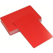 Resim Tcherchı Kartvizit Lazer Süblimasyon Alüminyum Oyma 8.59 x 5.38 x 0.02 CM Kırmızı 60 Adet 