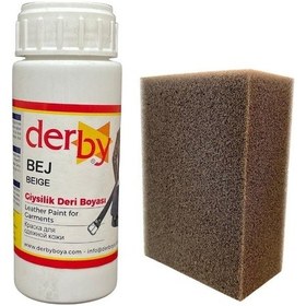 Resim Derby Bej Deri - Mont - Çanta - Kemer - Cüzdan Yenileme Boyası 100 ML Bej 