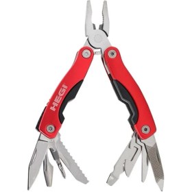 Resim 10 Fonksiyonlu Kamp Pensesi – Kırmızı – Paslanmaz Çelik | Outdoor & Survival 