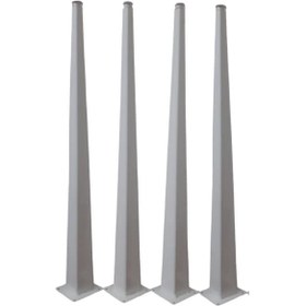 Resim Dekoratif Beyaz 4 Adet Masa Ayağı 